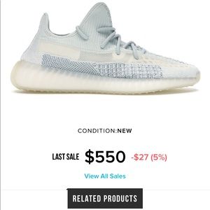 Yeezy Boost 350 Cloud White Reflective